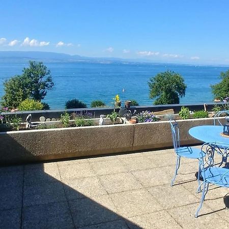 Lakefront. Appartement Pieds Dans L'Eau. View And Direct Access To The Lake. Anthy-sur-Leman Exteriör bild