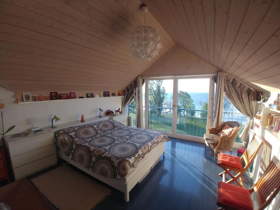 Lakefront. Appartement Pieds Dans L'Eau. View And Direct Access To The Lake. Anthy-sur-Leman Exteriör bild