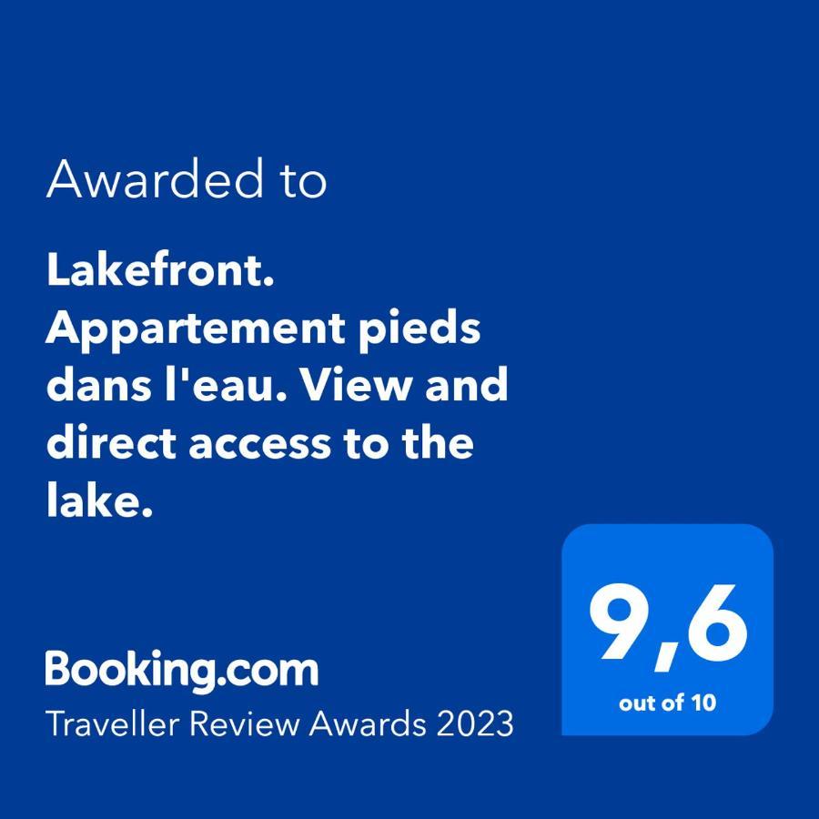 Lakefront. Appartement Pieds Dans L'Eau. View And Direct Access To The Lake. Anthy-sur-Leman Exteriör bild