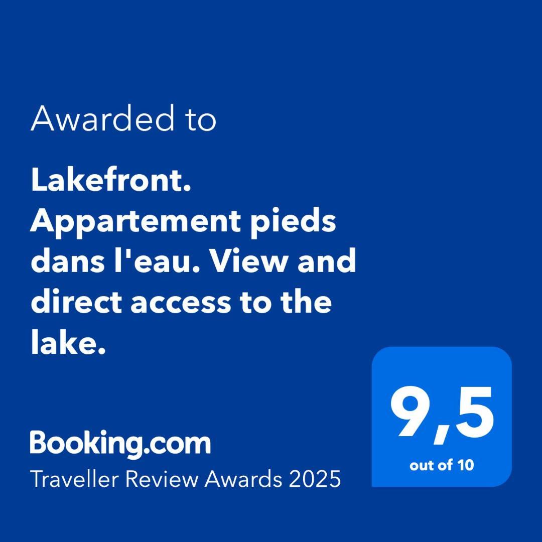 Lakefront. Appartement Pieds Dans L'Eau. View And Direct Access To The Lake. Anthy-sur-Leman Exteriör bild